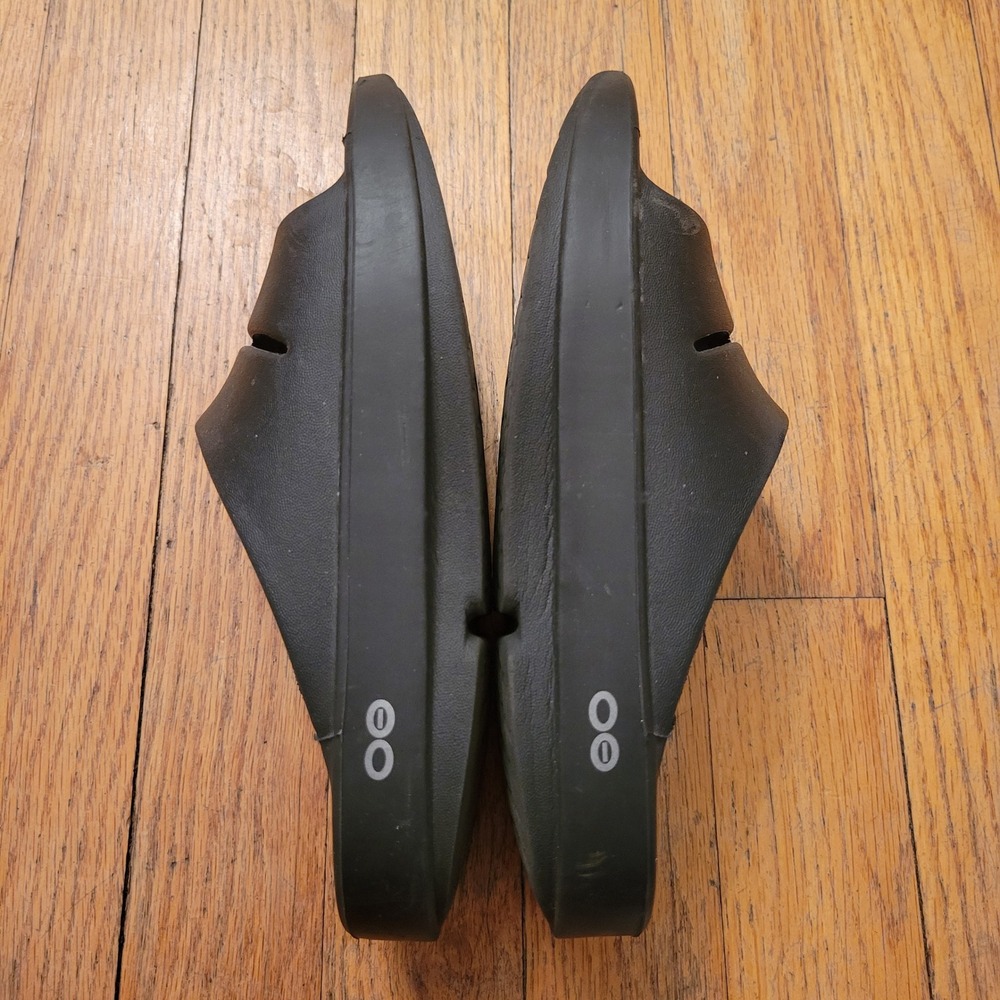 Oofos 6 Slide Sandal Black Recovery OOAHH 37 Outdoors Comfort Neutral Shoes - Picture 5 of 8